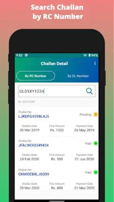 Challan, Vahan, RTO info Ind android App screenshot 5